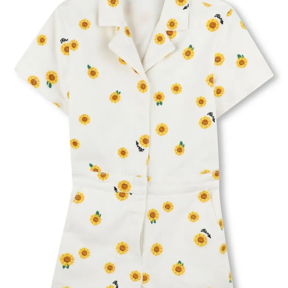 Ромпер с цветочным принтом