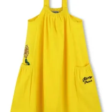 Платье с вышитым логотипом