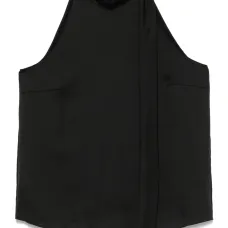 Фактурный топ с вырезом халтер