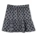 Юбка мини с монограммой