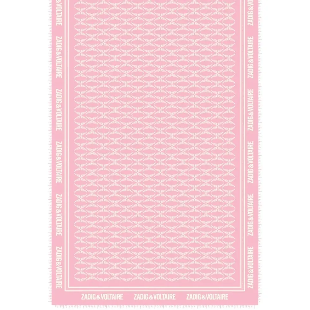 Шарф с графичным принтом