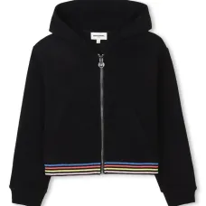 Худи на молнии с контрастными полосками