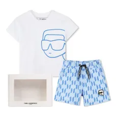 Комплект из футболки и шортов с логотипом Комплект из футболки и шортов с логотипом