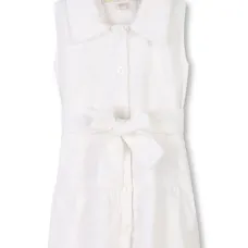 Платье без рукавов с вышивкой