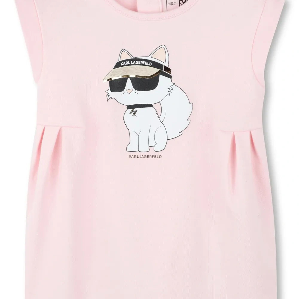 Платье с принтом Choupette