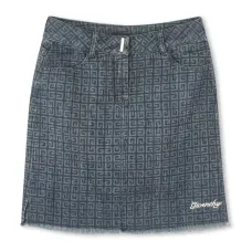 Джинсовая юбка с логотипом 4G