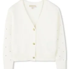 Кардиган с люверсами