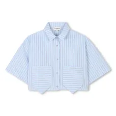 Комплект из рубашки и шортов в полоску