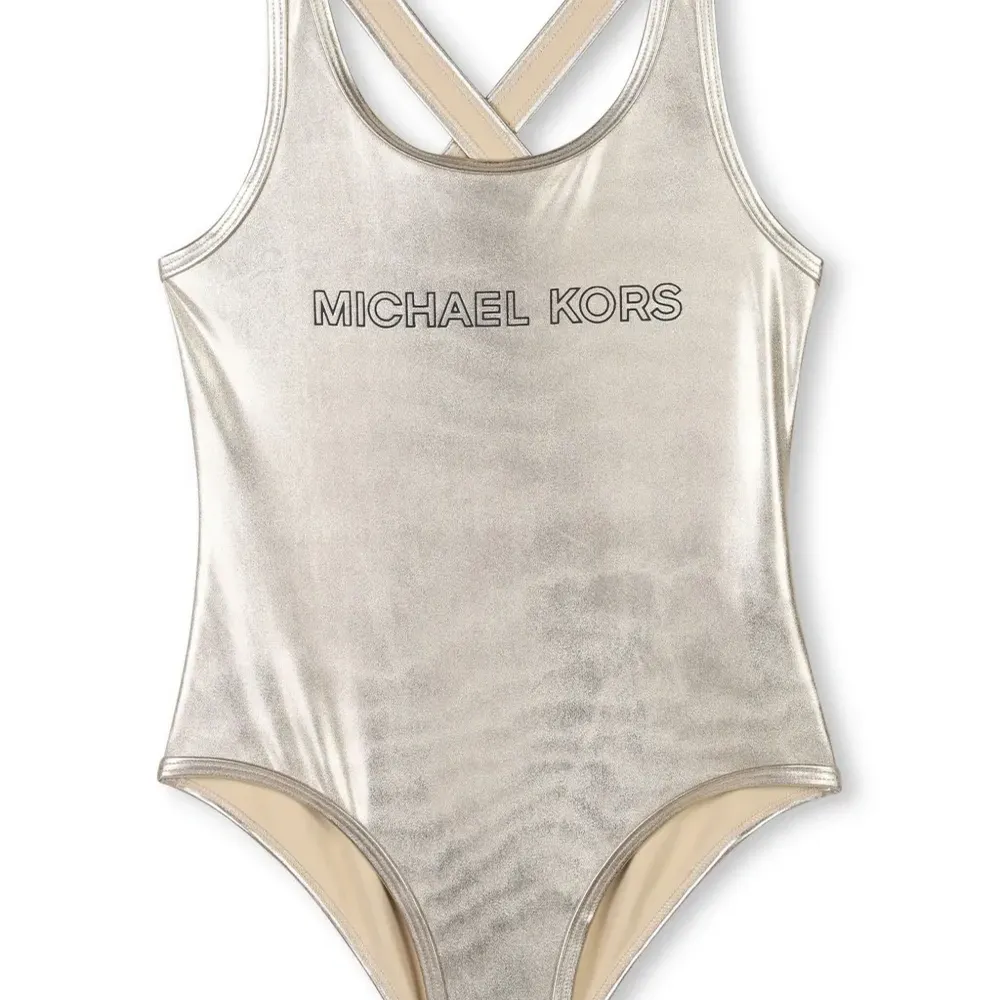 Купальник с эффектом металлик