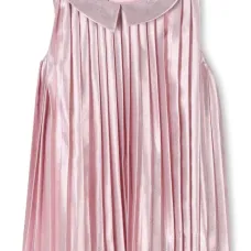 Платье без рукавов со складками