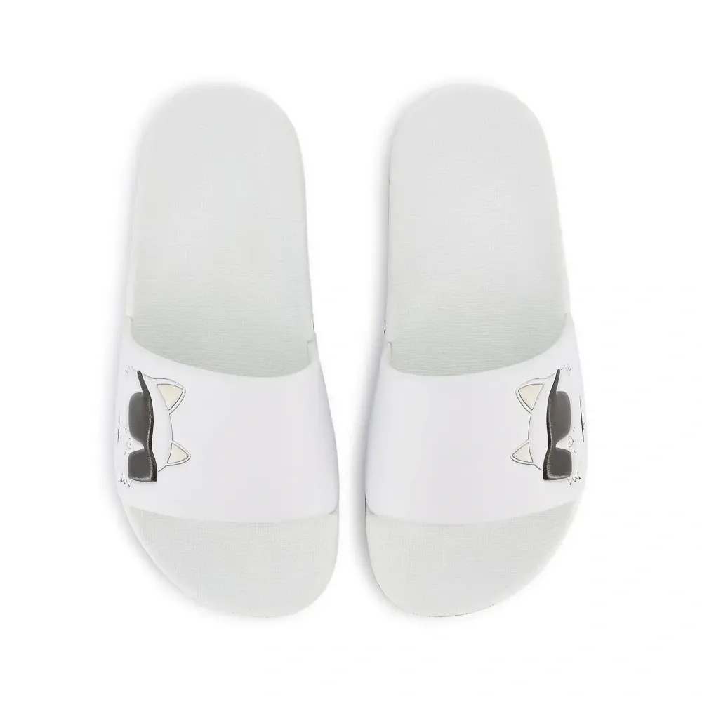 Шлепанцы с принтом Choupette