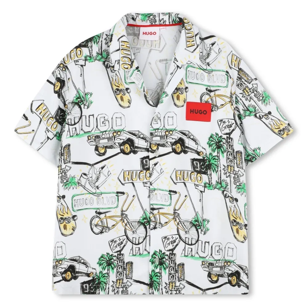 Рубашка с принтом