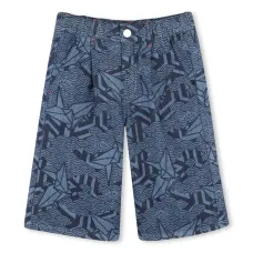 Шорты-бермуды с геометричным принтом