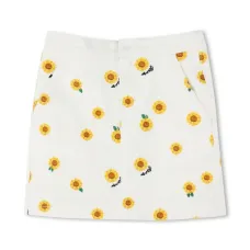 Юбка с цветочной вышивкой