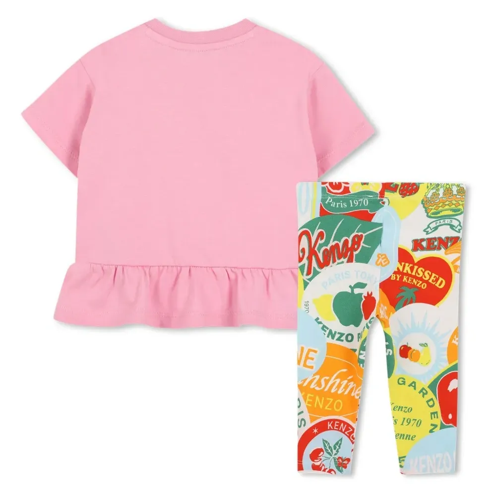 Комплект из футболки и брюк с логотипом