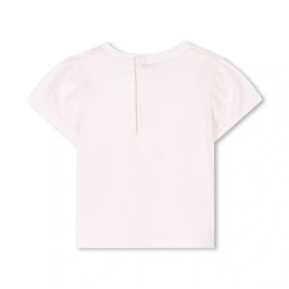 Комплект из комбинезона и футболки с цветочным принтом