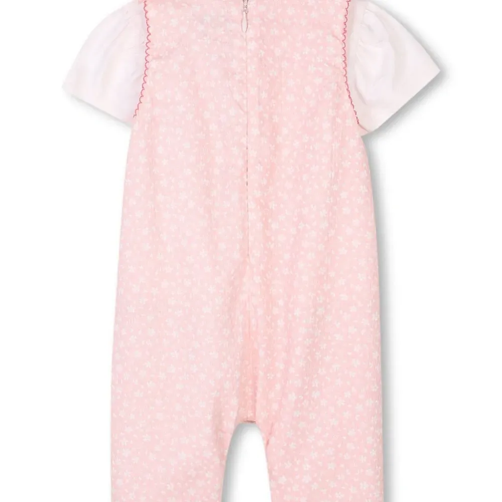 Комплект из комбинезона и футболки с цветочным принтом