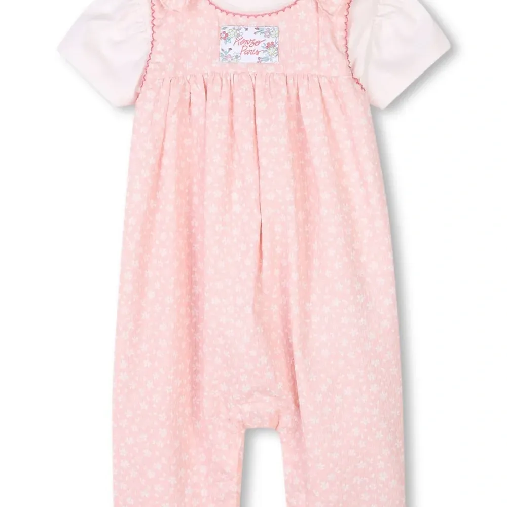 Комплект из комбинезона и футболки с цветочным принтом