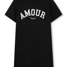 Платье-футболка с принтом Amour