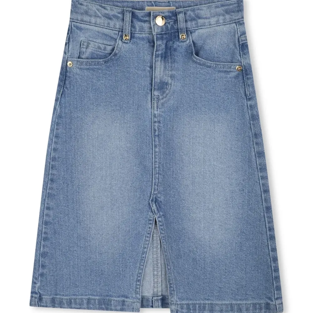 Джинсовая юбка макси