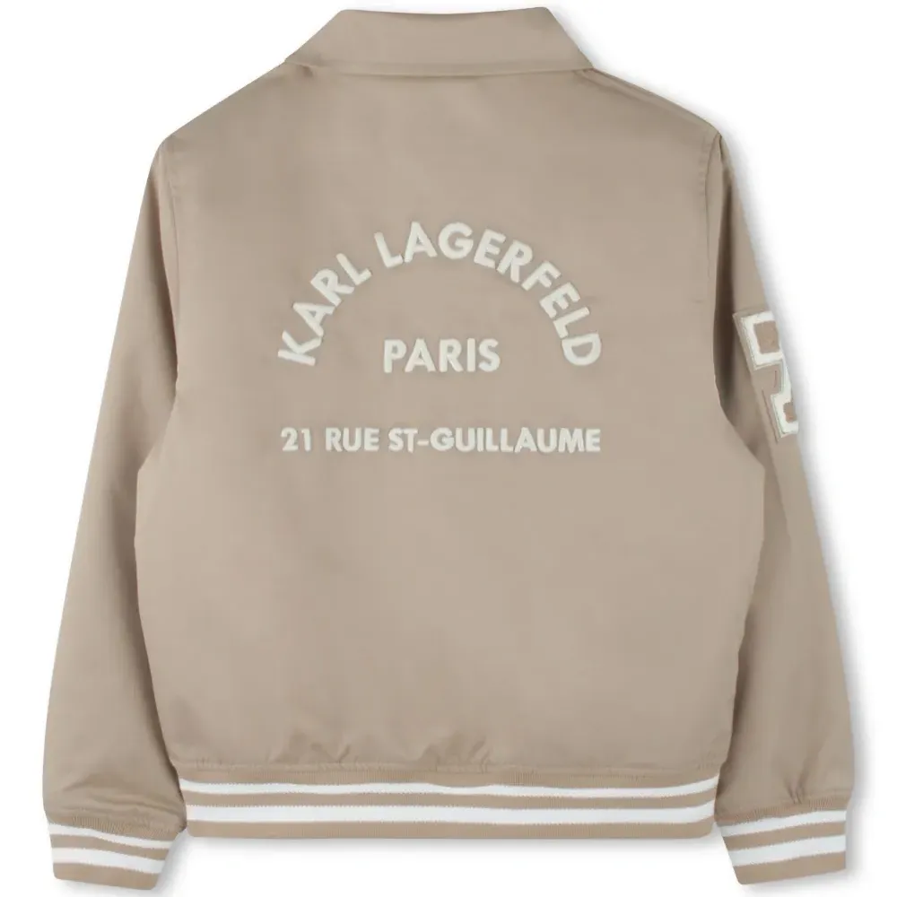 Бомбер с нашивкой-логотипом Бомбер с нашивкой-логотипом