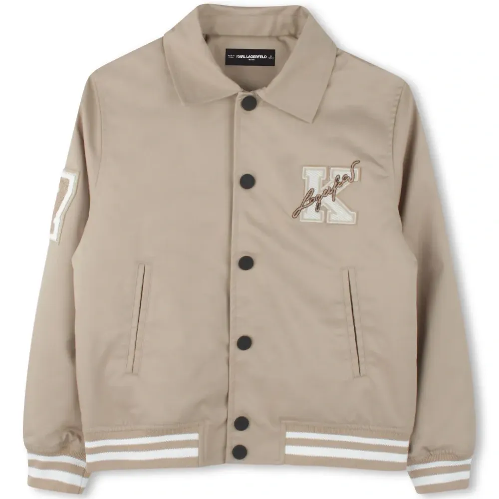 Бомбер с нашивкой-логотипом Бомбер с нашивкой-логотипом