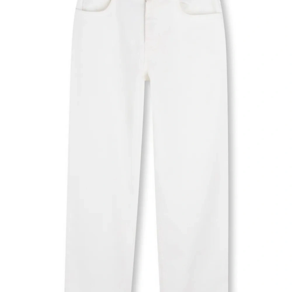 Джинсы с вышитым логотипом