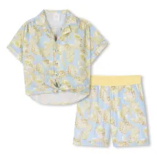 Комплект из рубашка и шортов с принтом