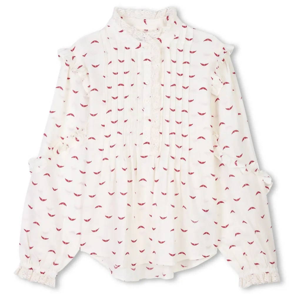 Блузка с логотипом