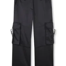 Атласные брюки карго