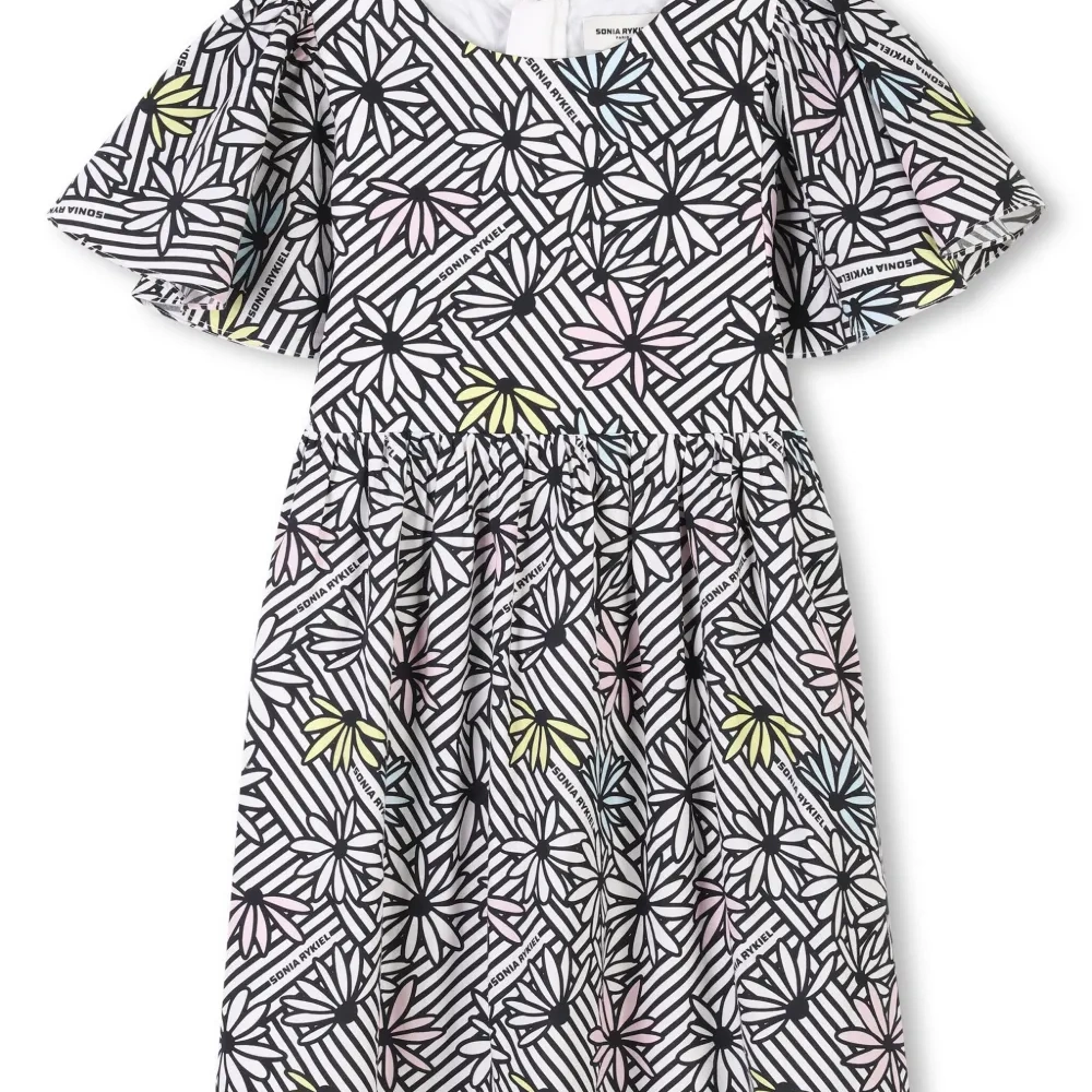 Платье мини с графичным принтом