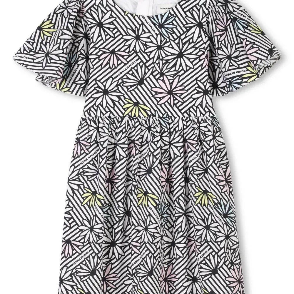 Платье мини с графичным принтом