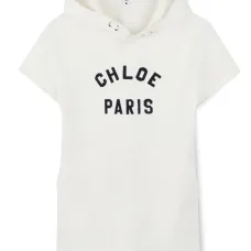 Платье с вышитым логотипом