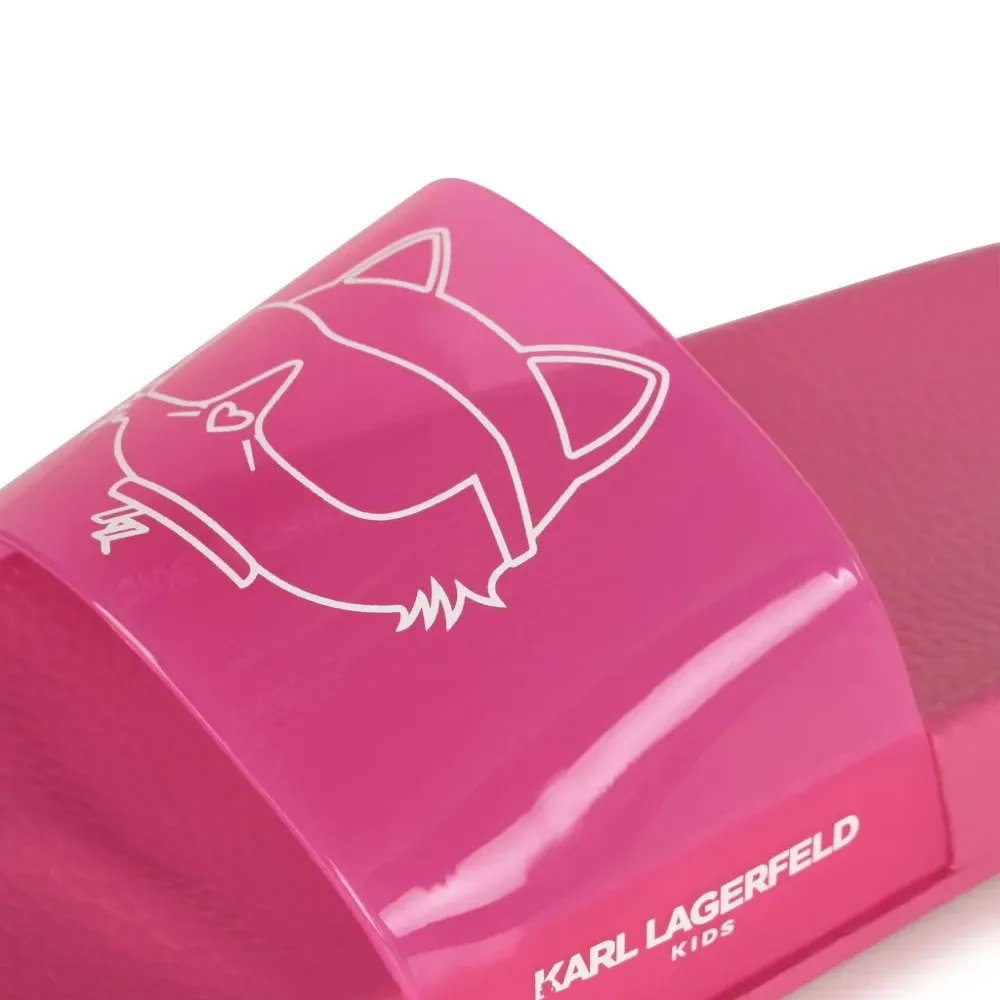 Шлепанцы с принтом Choupette