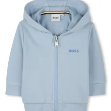 Кардиган с капюшоном и логотипом