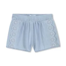 Джинсовые шорты с фестонами Джинсовые шорты с фестонами