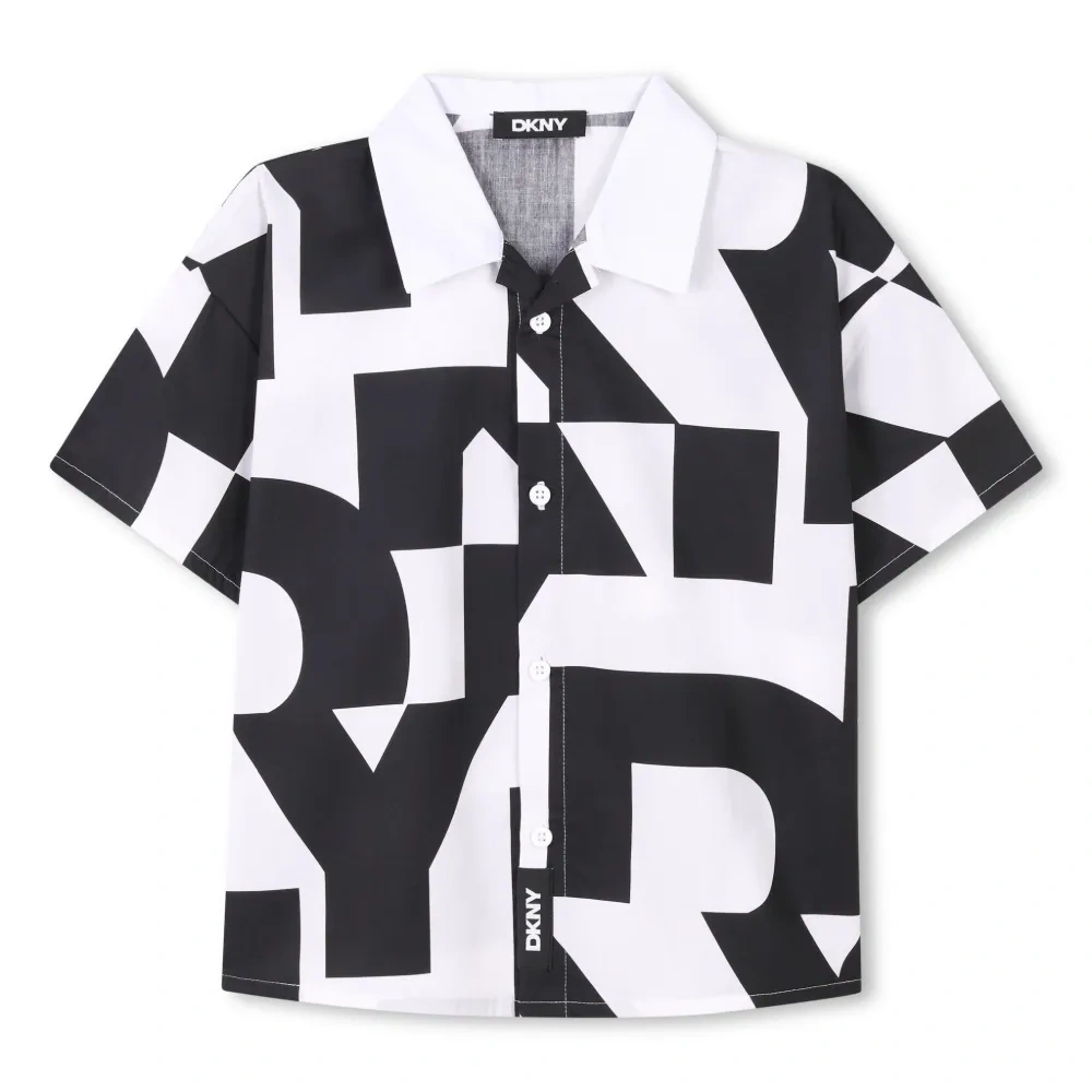 Рубашка с геометричным принтом