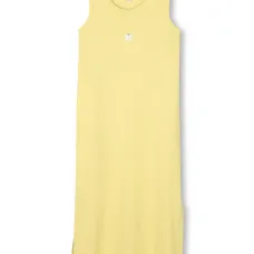 Трикотажное платье в рубчик с логотипом Трикотажное платье в рубчик с логотипом