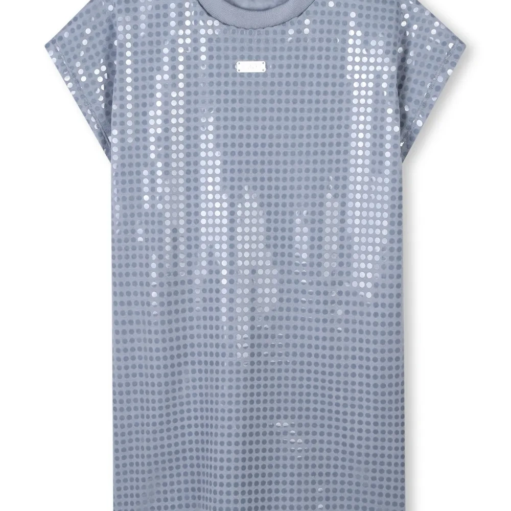 Платье-футболка с пайетками