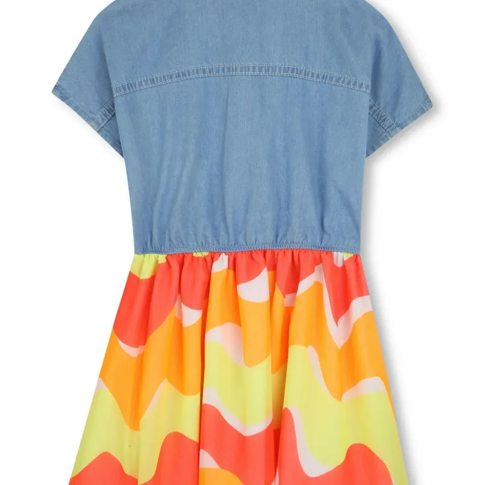 Джинсовое платье с узлом