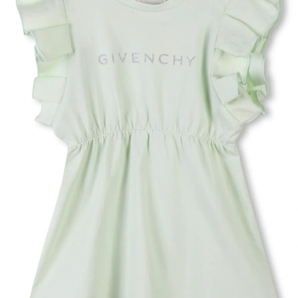 Платье с логотипом и блестками