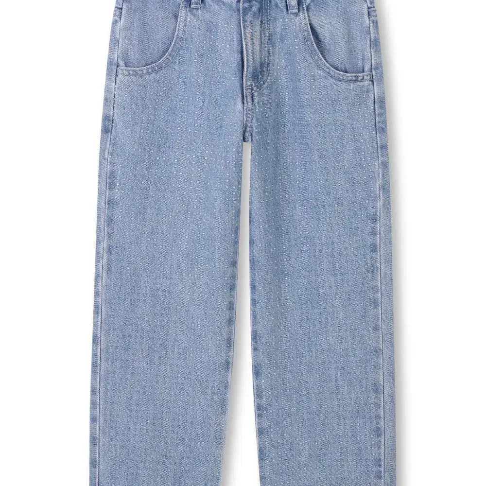 Джинсы со стразами