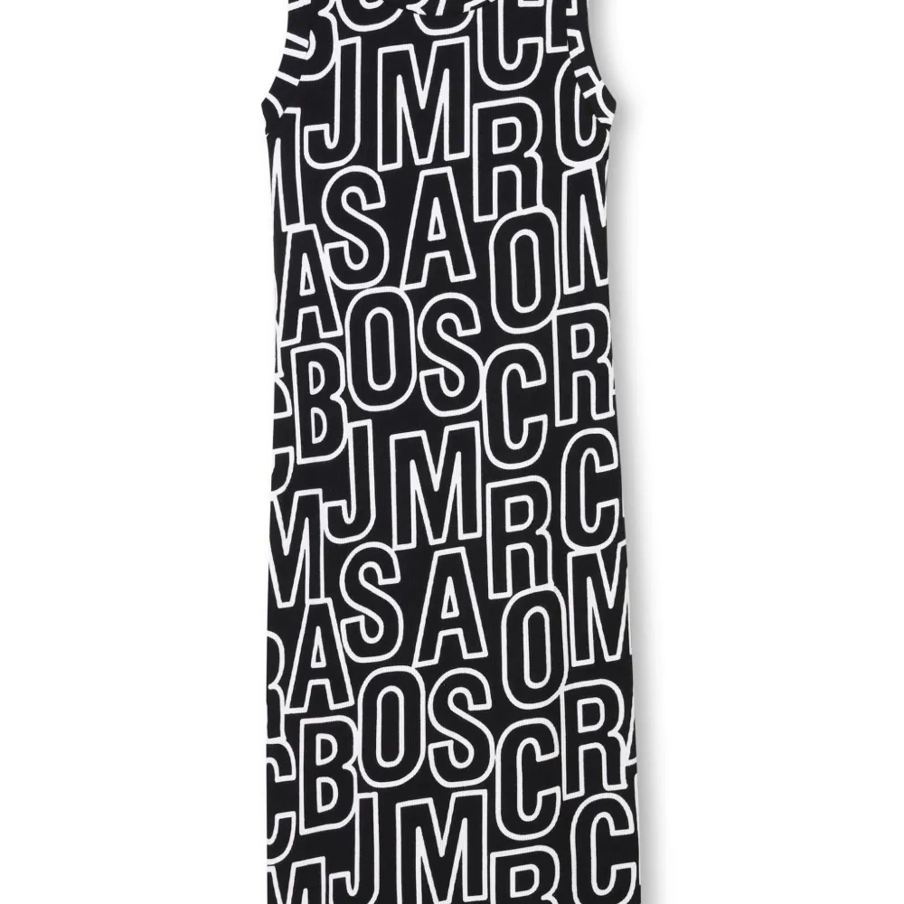 Платье без рукавов с логотипом