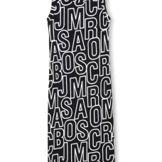 Платье без рукавов с логотипом