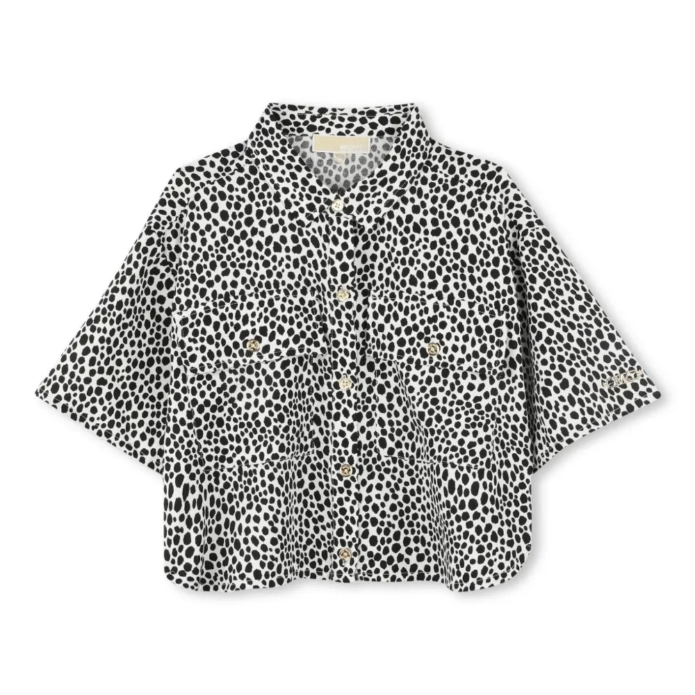 Рубашка с анималистичным принтом
