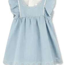 Комплект из джинсового платья и шапки