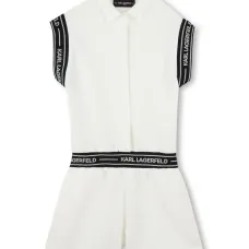 Комбинезон с жаккардовым логотипом