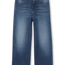 Джинсы с вышитым логотипом