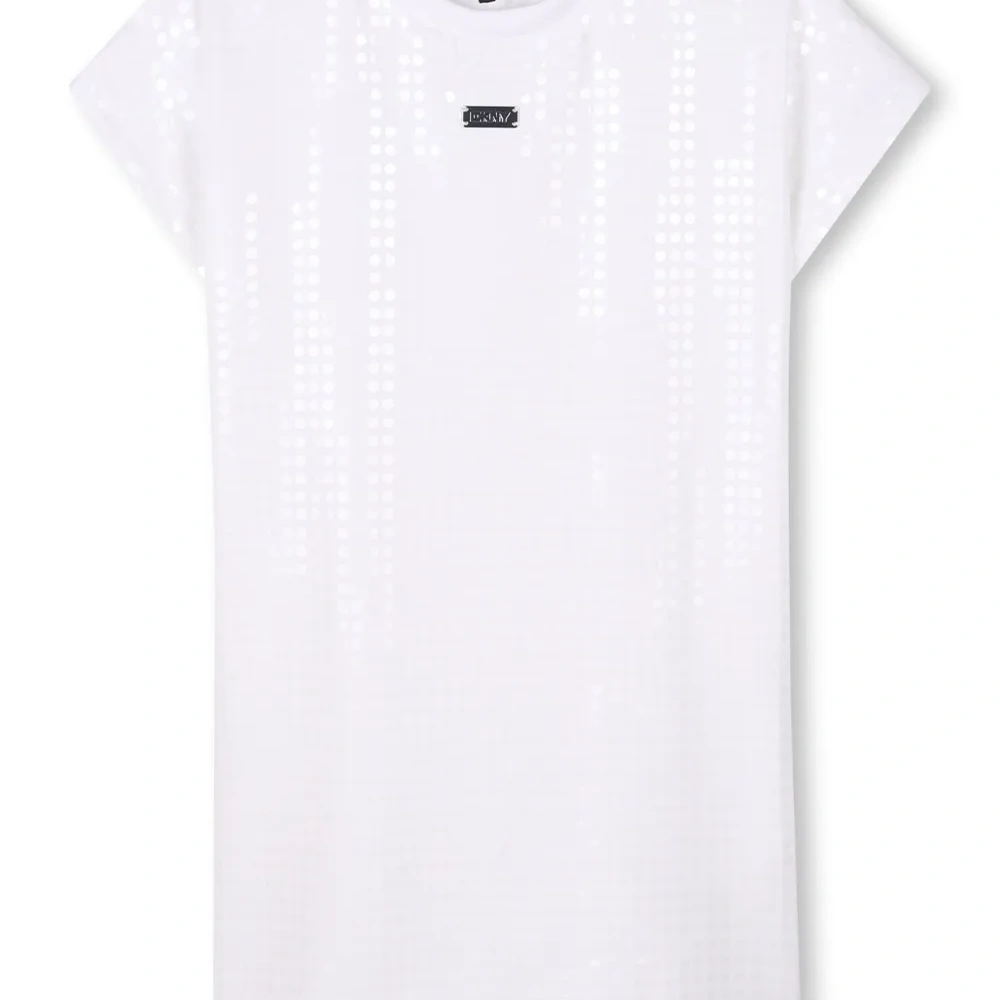 Платье-футболка с пайетками