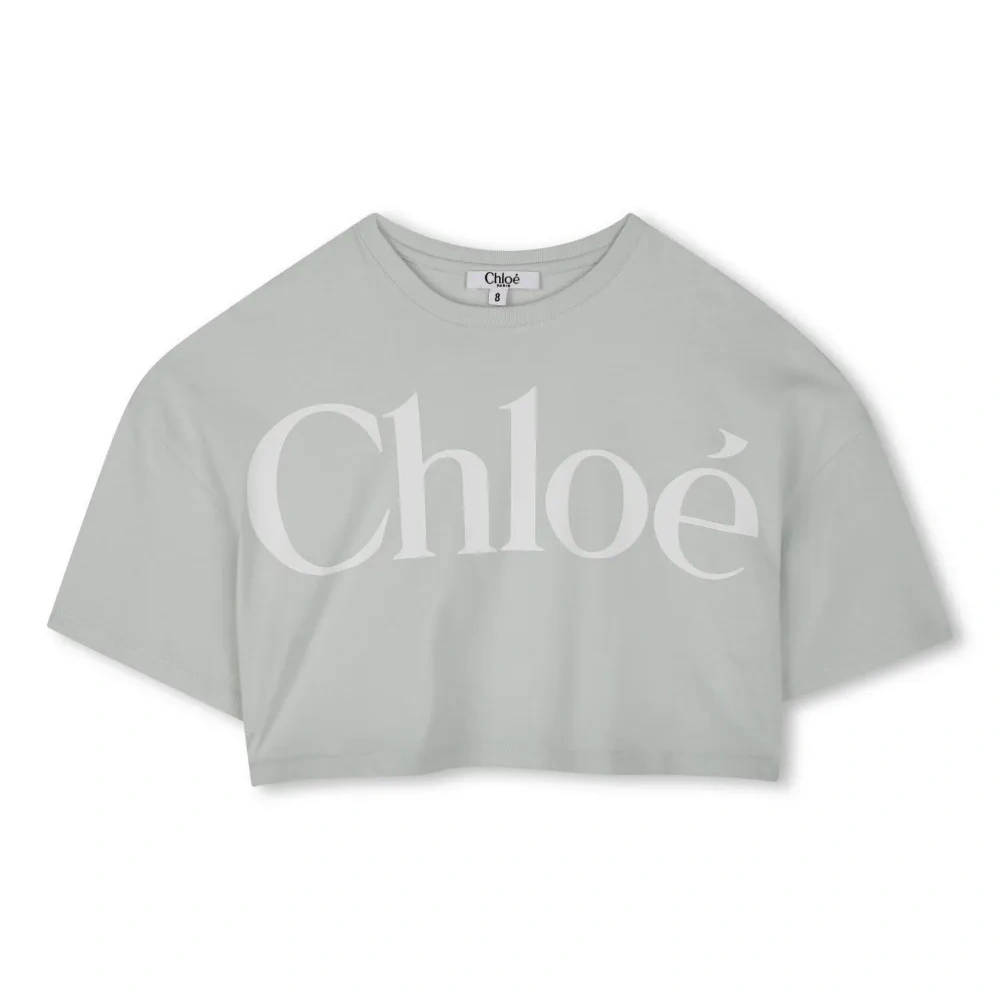 Укороченная футболка с логотипом